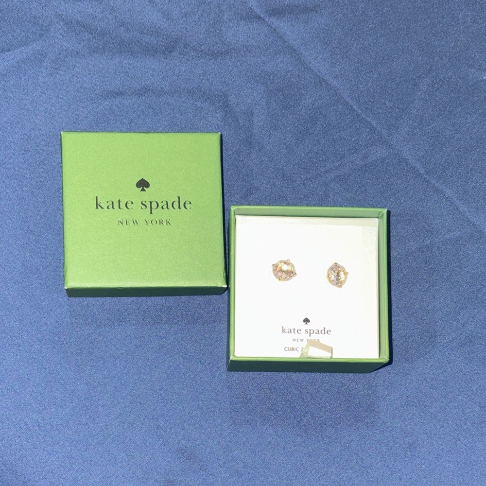 Kate Spade Sparkling Gold Stud Earrings